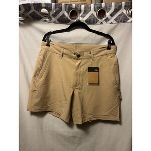 NWT The North Face Men's Rolling Sun Packable Shorts Khaki Stone Size 34 R